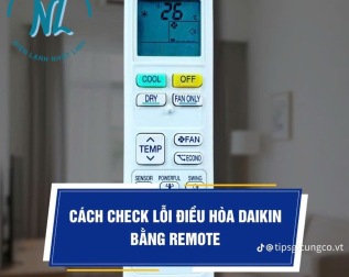 CÁCH CHECK LỖI MÁY LẠNH DAIKIN BẰNG REMOTE
