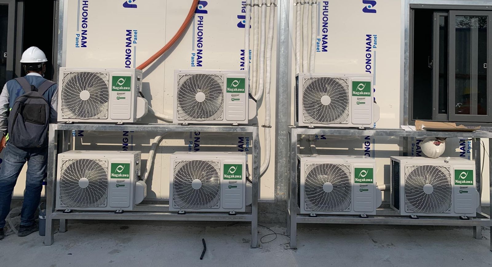 THI CÔNG ĐIỀU HÒA CHO NHÀ LẮP GHÉP