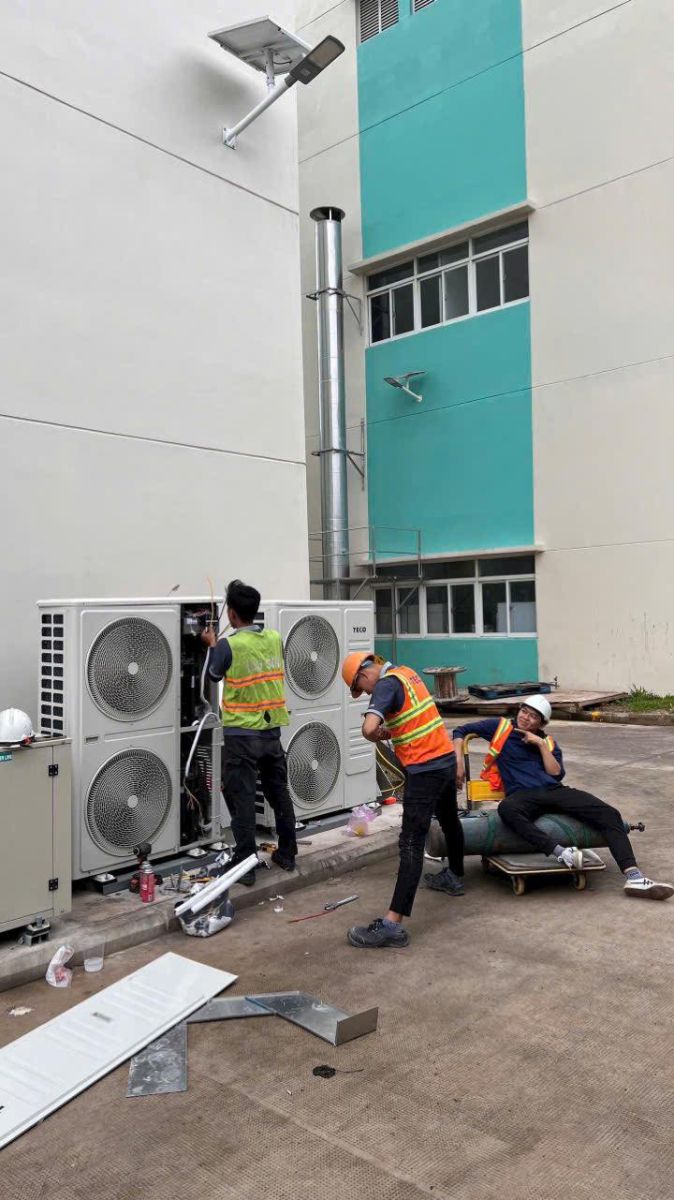 đơn vị thi công lắp đặt máy lạnh khu công nghiệp Sóng Thần