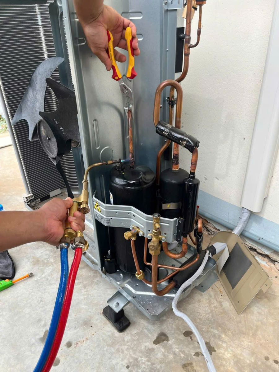 hàn và kết nối ống dẫn môi chất lạnh điều hòa đúng kỹ thuật