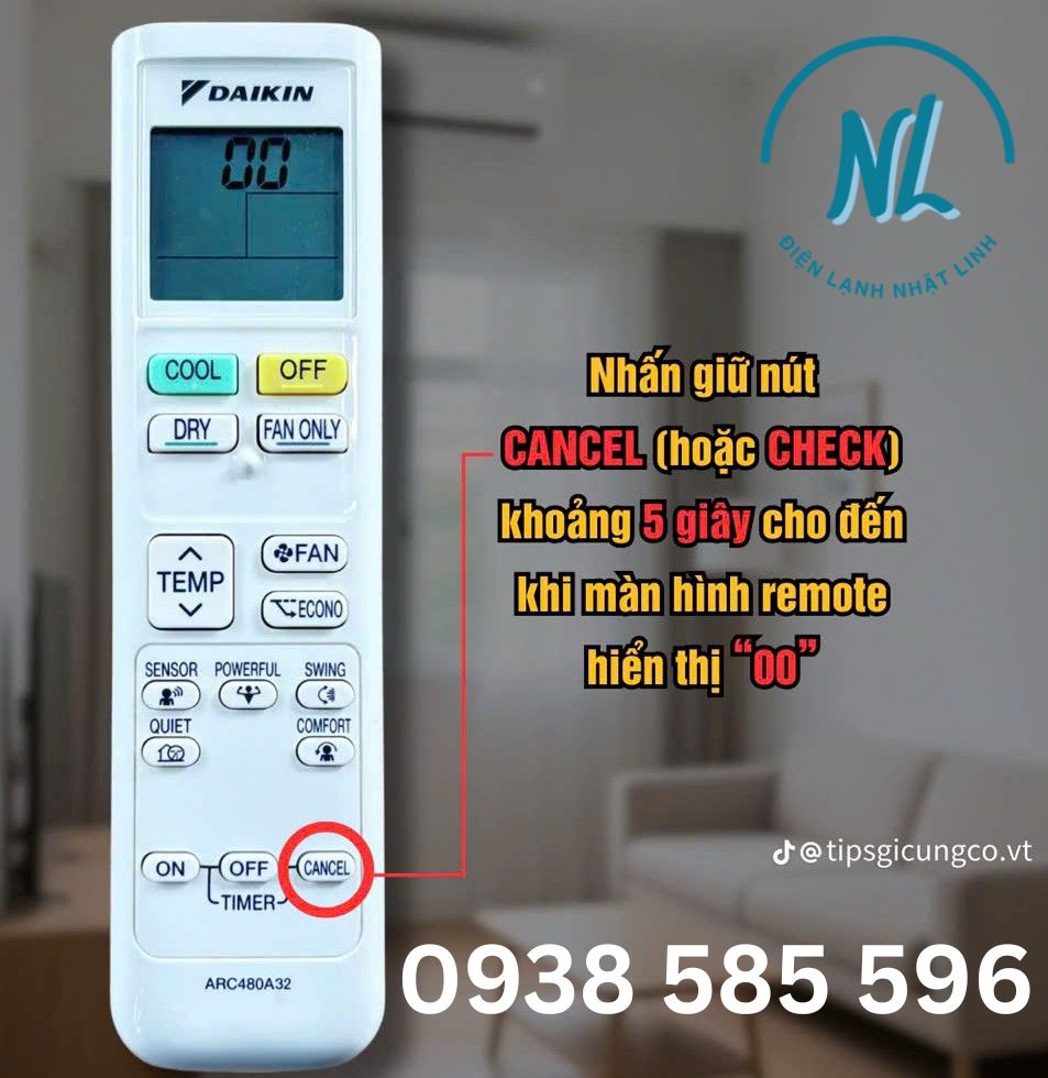 CÁCH CHECK LỖI MÁY LẠNH DAIKIN BẰNG REMOTE