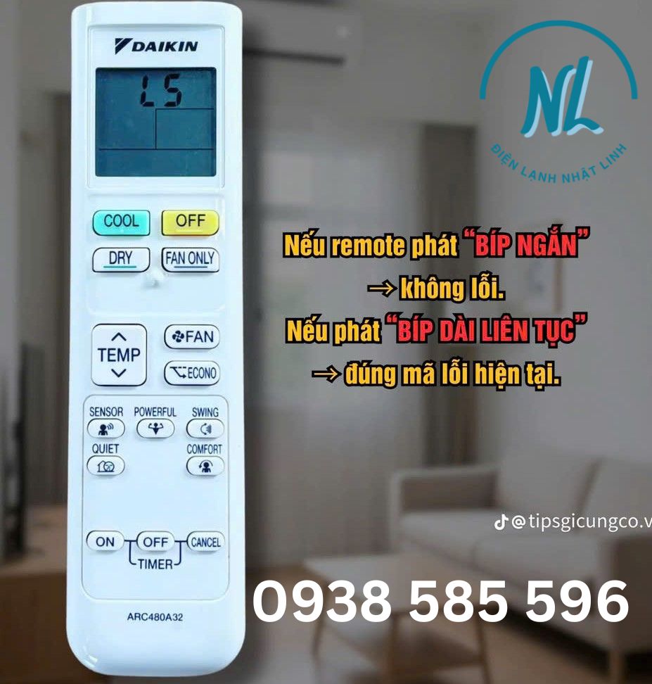 CÁCH CHECK LỖI MÁY LẠNH DAIKIN BẰNG REMOTE