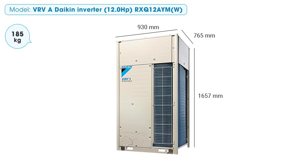 ĐIỀU HÒA VRV A DAIKIN INVERTER RXQ 12AYMW